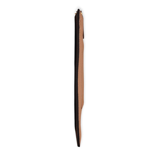 Pin D 24cm  Brown Clutch in Calfskin Gold hardware CL2605-21440 4