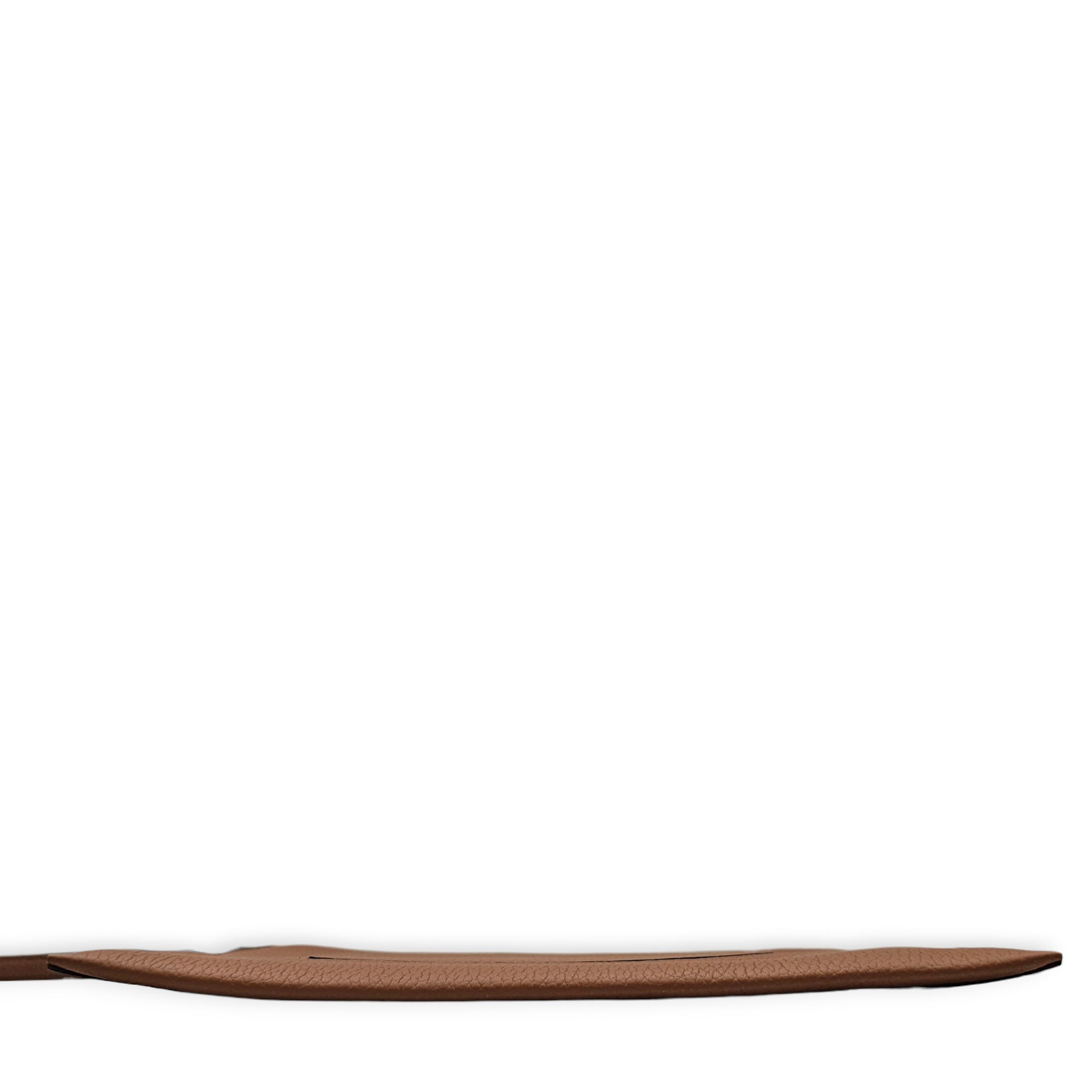 Pin D 24cm  Brown Clutch in Calfskin Gold hardware CL2605-21440 5