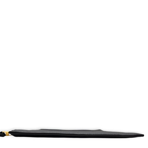 Pin D  30cm Black Clutch in Calfskin Gold hardware CL2605-21442 3