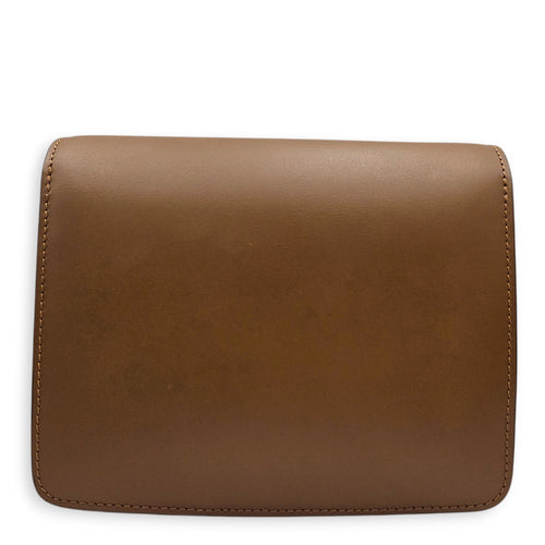 Classic Box Teen Flap 17 cm Brown Crossbody Bag in Calfskin Gold hardware CL2605-21448 2