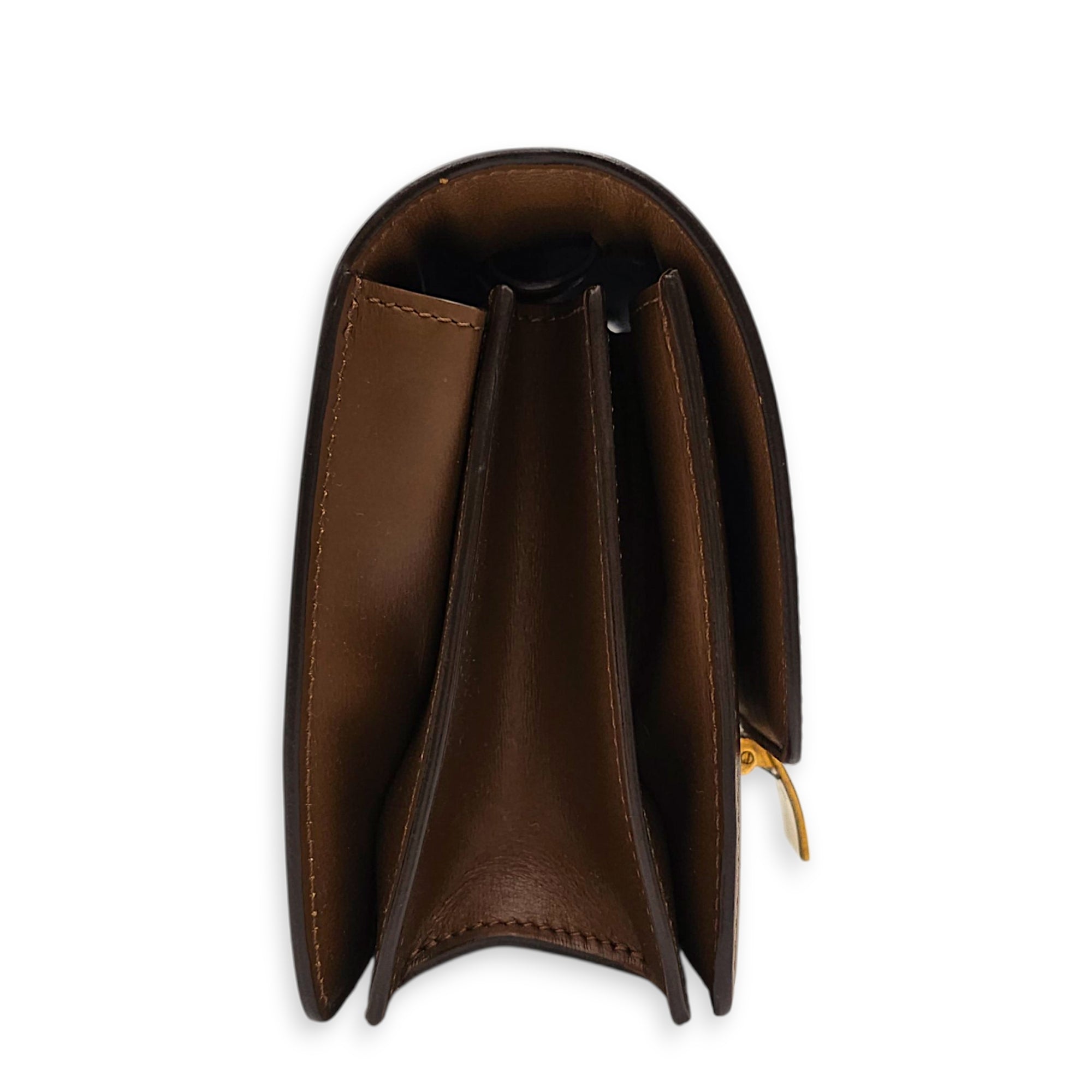 Classic Box Teen Flap 17 cm Brown Crossbody Bag in Calfskin Gold hardware CL2605-21448 4