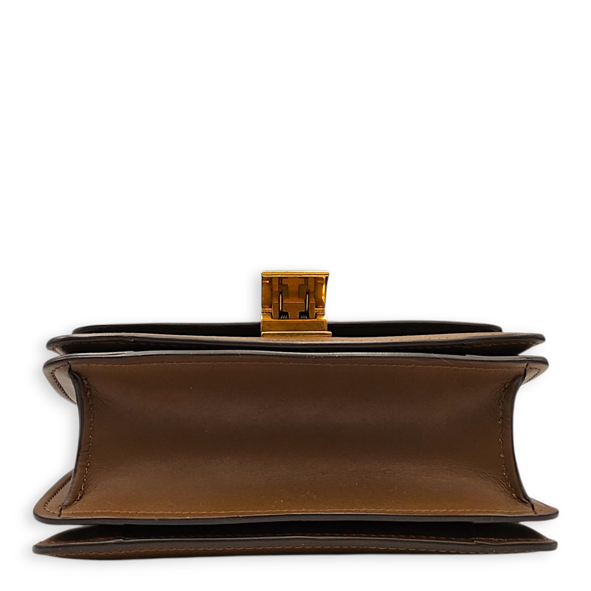 Classic Box Teen Flap 17 cm Brown Crossbody Bag in Calfskin Gold hardware CL2605-21448 6