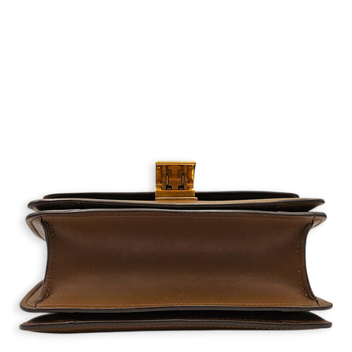 Classic Box Teen Flap 17 cm Brown Crossbody Bag in Calfskin Gold hardware CL2605-21448 6