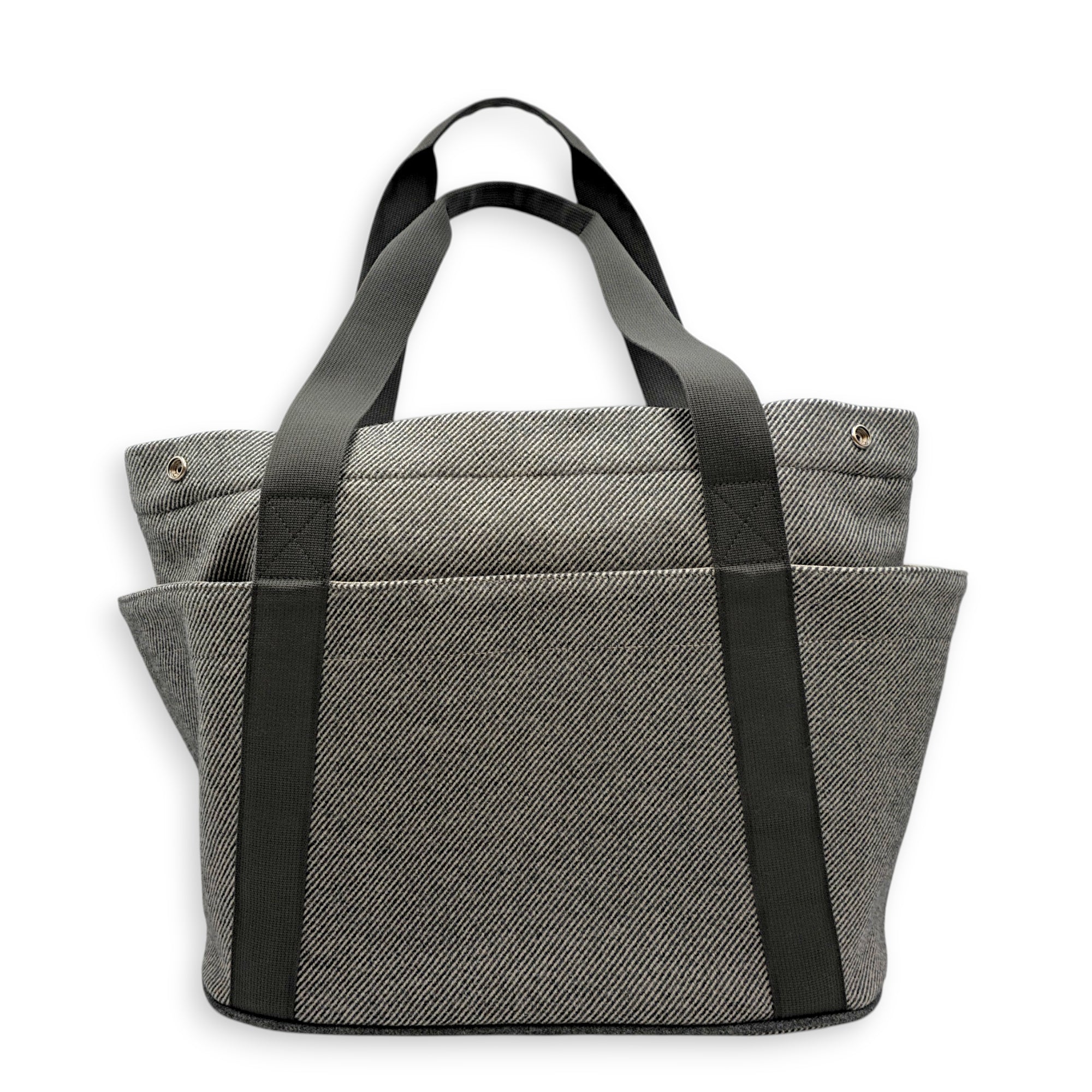 Animaux Nattes Nappy Bag Gris Galet in Wool