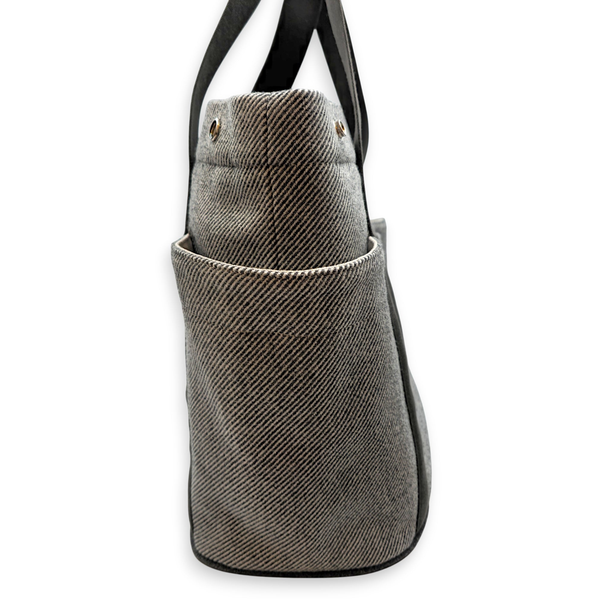 Animaux Nattes Nappy Bag Gris Galet in Wool
