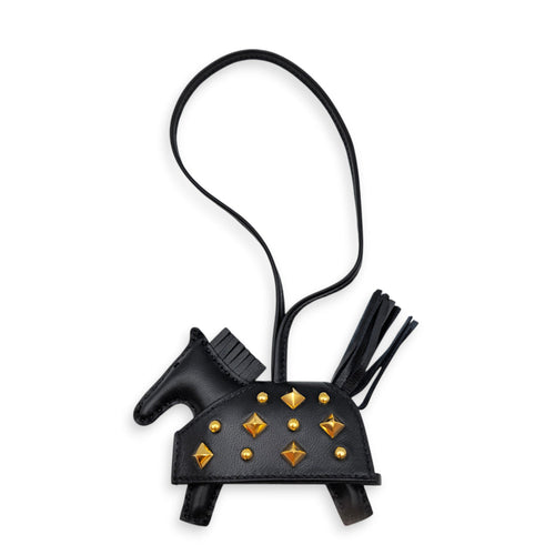 Rodeo Robeo Rock PM Black Bag Accessory in Swift Gold hardware CL2605-21452 1