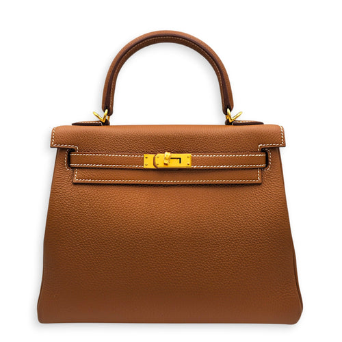 Kelly 25 Gold in Togo Gold hardware CL2605-21455 1