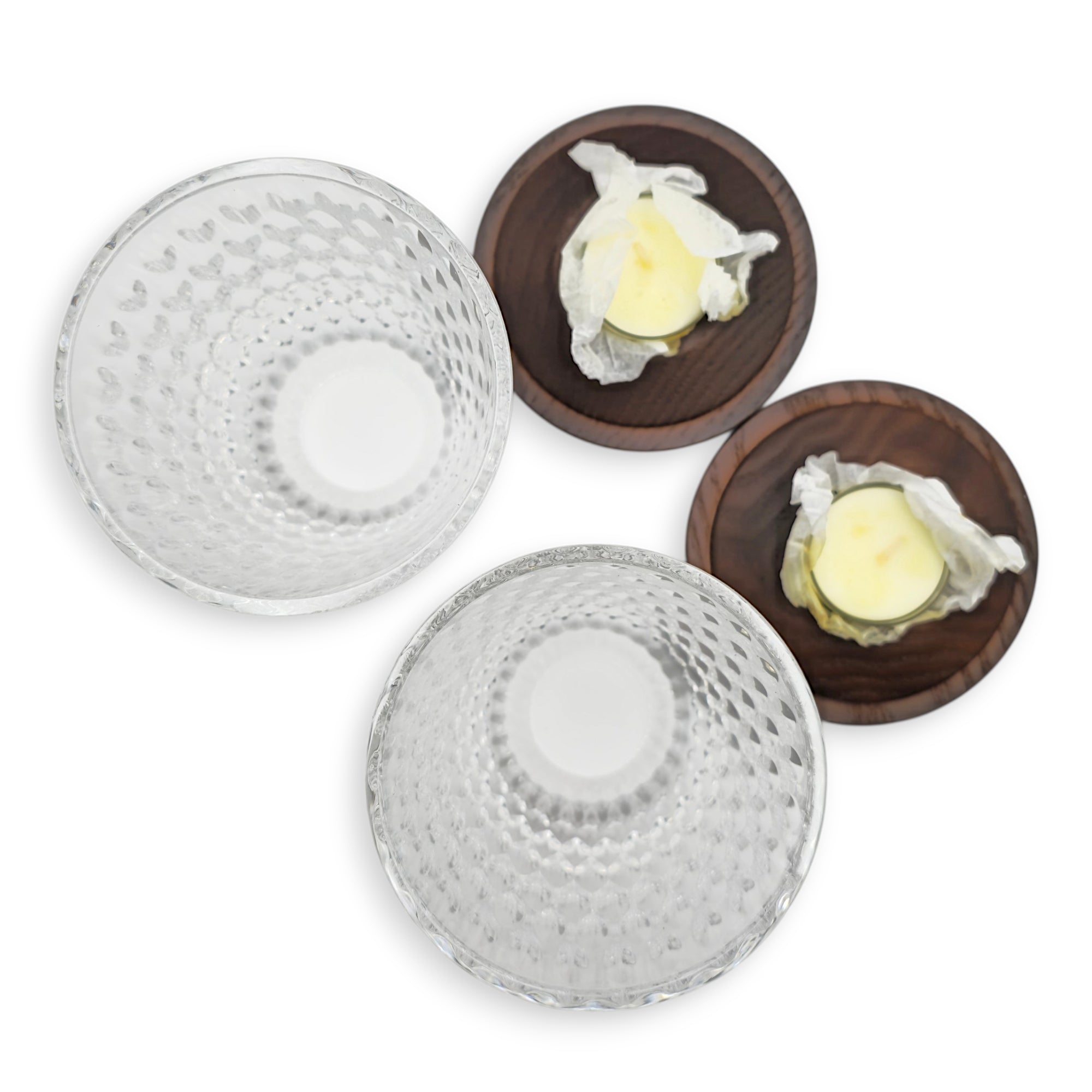Folia Photophores Candle Light Brown Candle holder