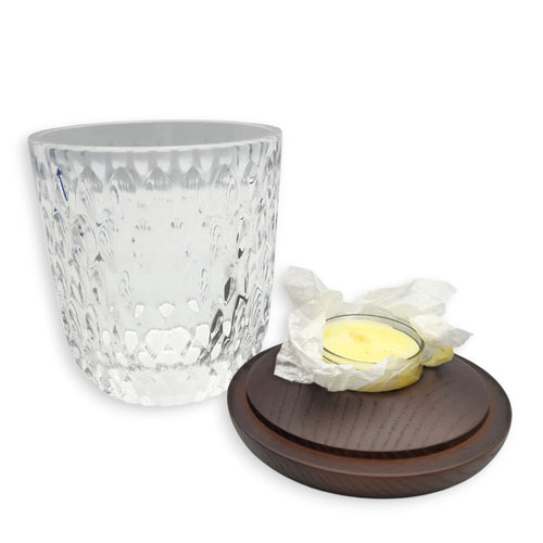 Folia Photophores Candle Light Brown Candle holder