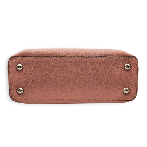 Capucines Medium Pink Shoulder Bag in Taurillon Leather Silver hardware CL2605-21473 5