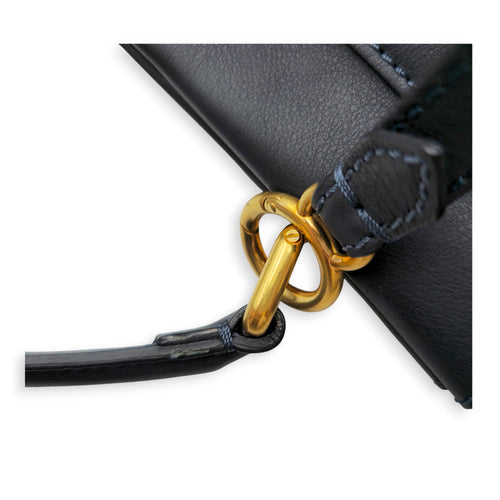 Peekaboo 40cm Blue Shoulder Bag in Calfskin Gold hardware CL2605-21474 13