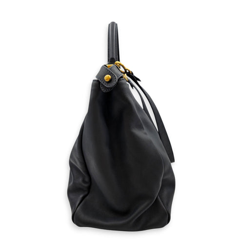 Peekaboo 40cm Blue Shoulder Bag in Calfskin Gold hardware CL2605-21474 4