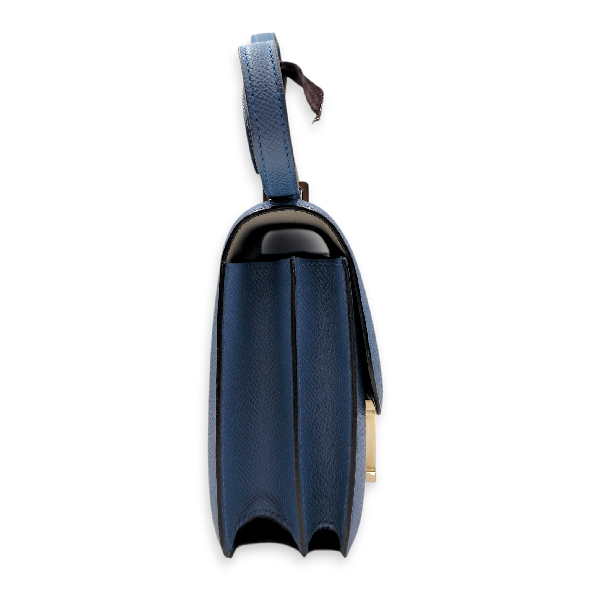 Constance 18 Blue agate/Gris mouette in Epsom Palladium hardware