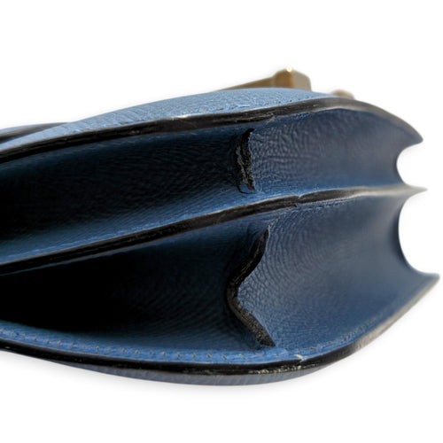 Constance 18 Blue agate/Gris mouette in Epsom Palladium hardware CL2605-21477 8