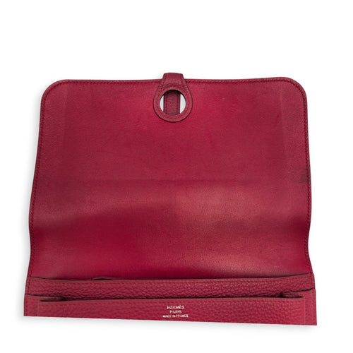 Dogon Recto Verso Rubis Wallet in Togo Palladium hardware