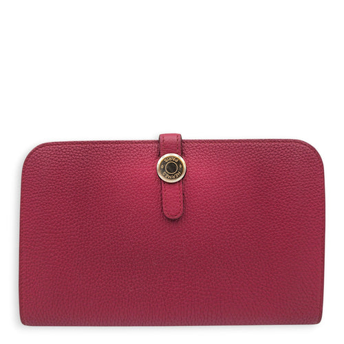 Dogon Recto Verso Rubis Wallet in Togo Palladium hardware