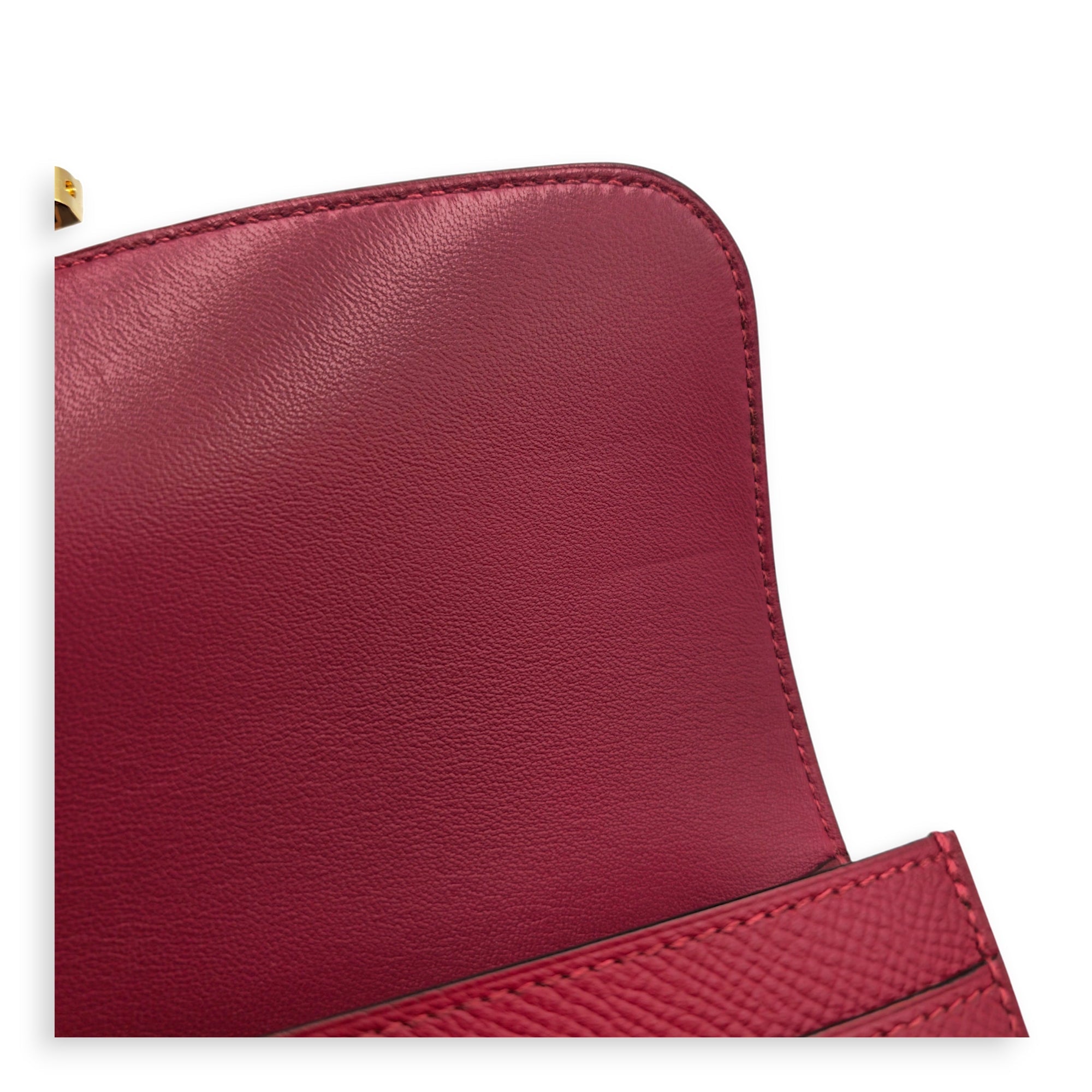 Constance Rouge Grenate Wallet in Epsom Enamel hardware CL2605-21483 11