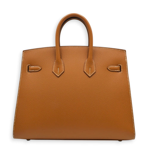 Sellier Birkin 25 Gold in Epsom Gold hardware CL2605-21487 2