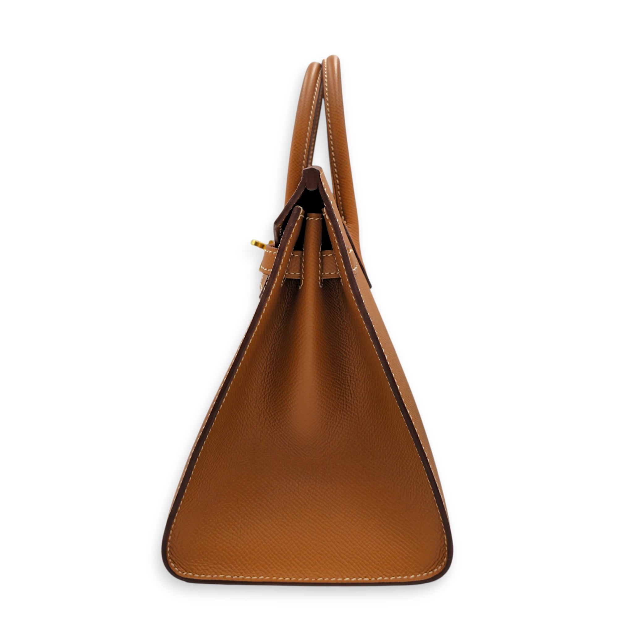 Sellier Birkin 25 Gold in Epsom Gold hardware CL2605-21487 4