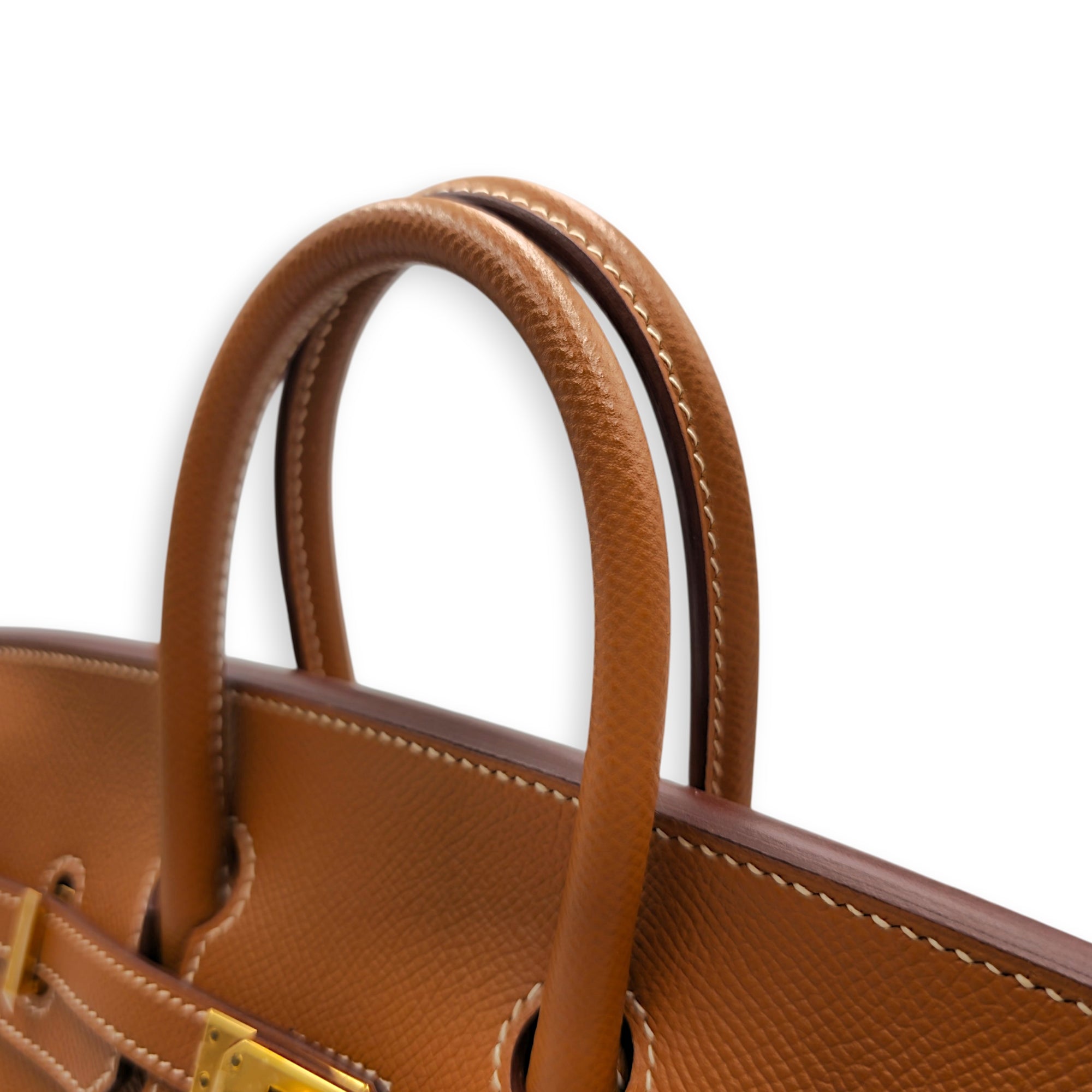 Sellier Birkin 25 Gold in Epsom Gold hardware CL2605-21487 8