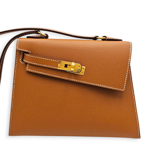 Sellier Kelly Desordre 20 Gold in Epsom Gold hardware CL2605-21488 3