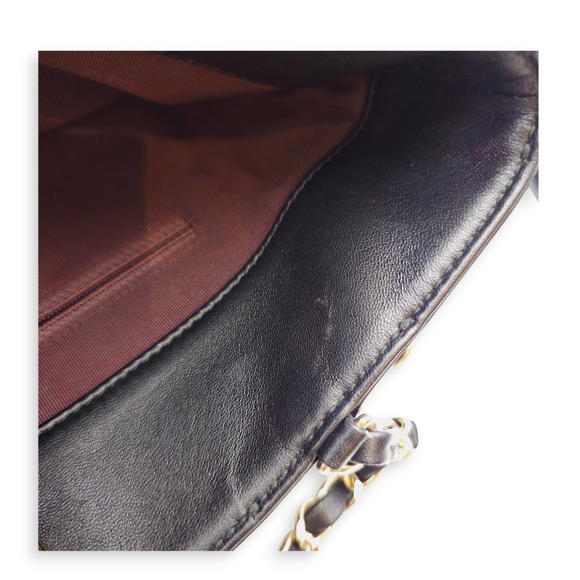 Cage Shopping Tote Black Shoulder Bag in Lambskin Gold hardware CL2605-21500 12