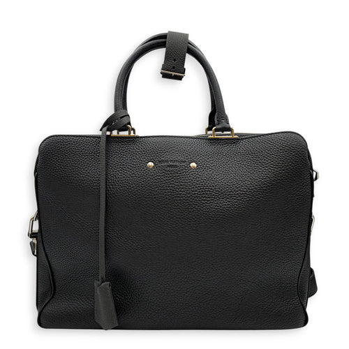 Armand 37cm Black Briefcase in Taurillon Leather Silver hardware CL2605-21506 1