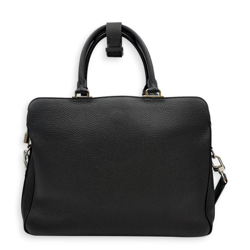 Armand 37cm Black Briefcase in Taurillon Leather Silver hardware CL2605-21506 2