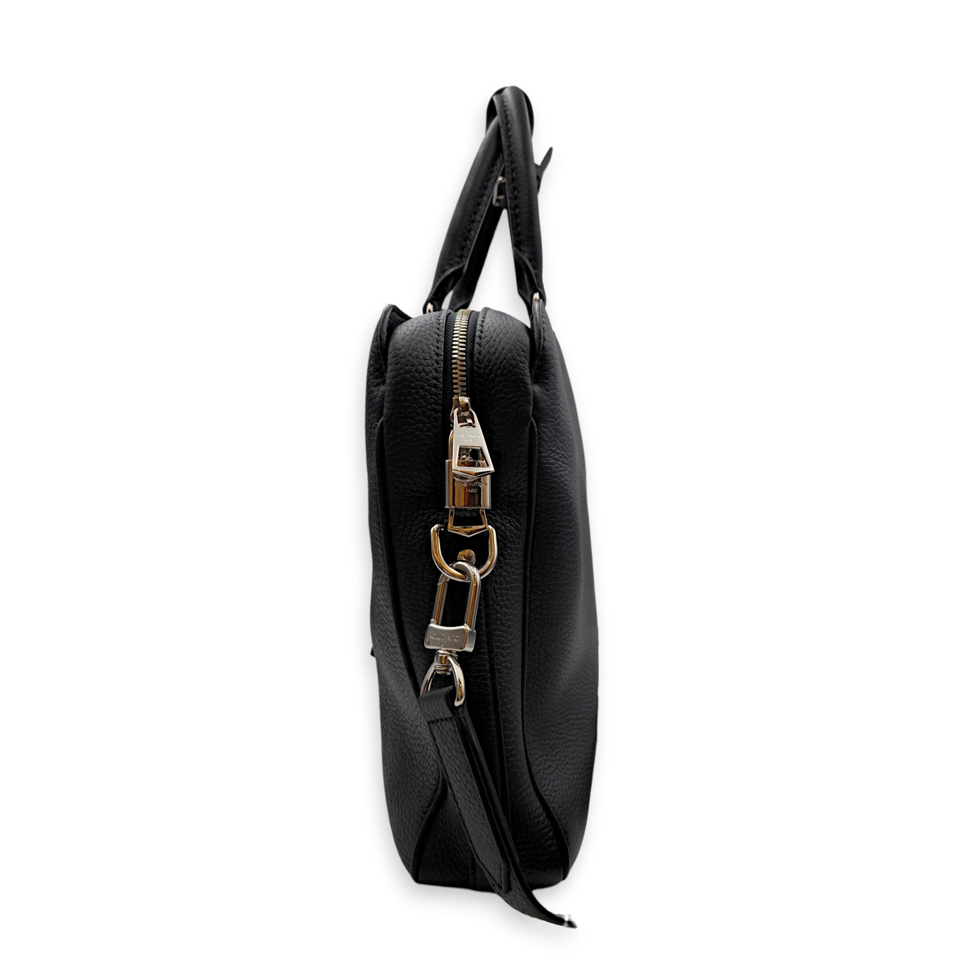 Armand 37cm Black Briefcase in Taurillon Leather Silver hardware CL2605-21506 3