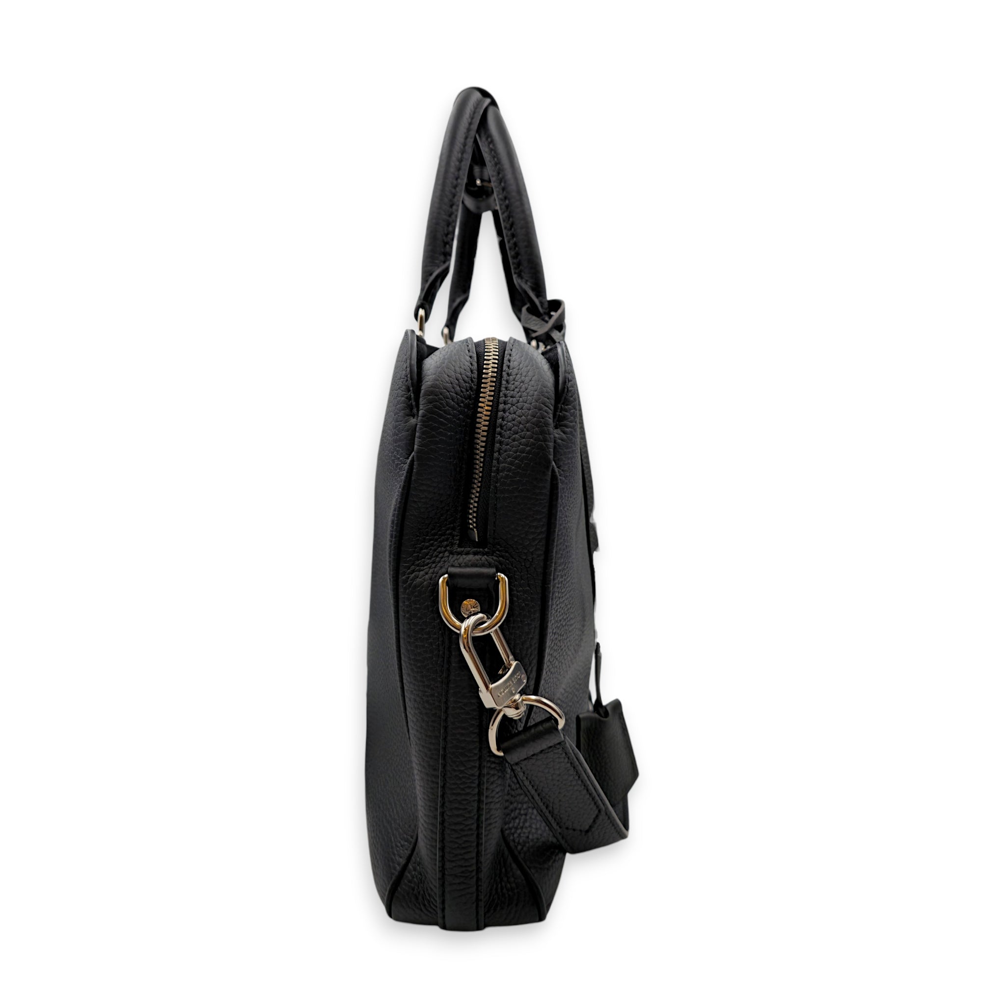 Armand 37cm Black Briefcase in Taurillon Leather Silver hardware CL2605-21506 4