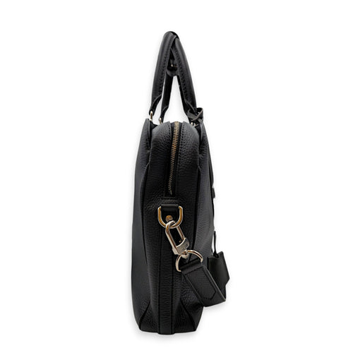 Armand 37cm Black Briefcase in Taurillon Leather Silver hardware CL2605-21506 4
