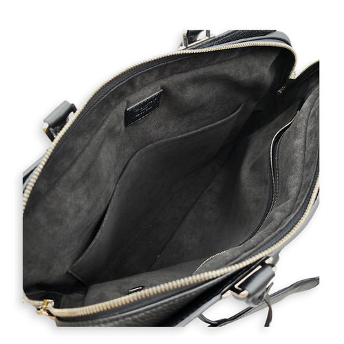 Armand 37cm Black Briefcase in Taurillon Leather Silver hardware CL2605-21506 6