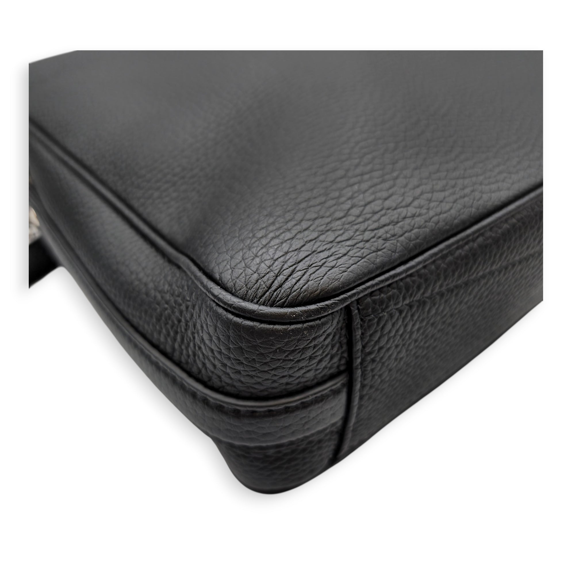 Armand 37cm Black Briefcase in Taurillon Leather Silver hardware CL2605-21506 8