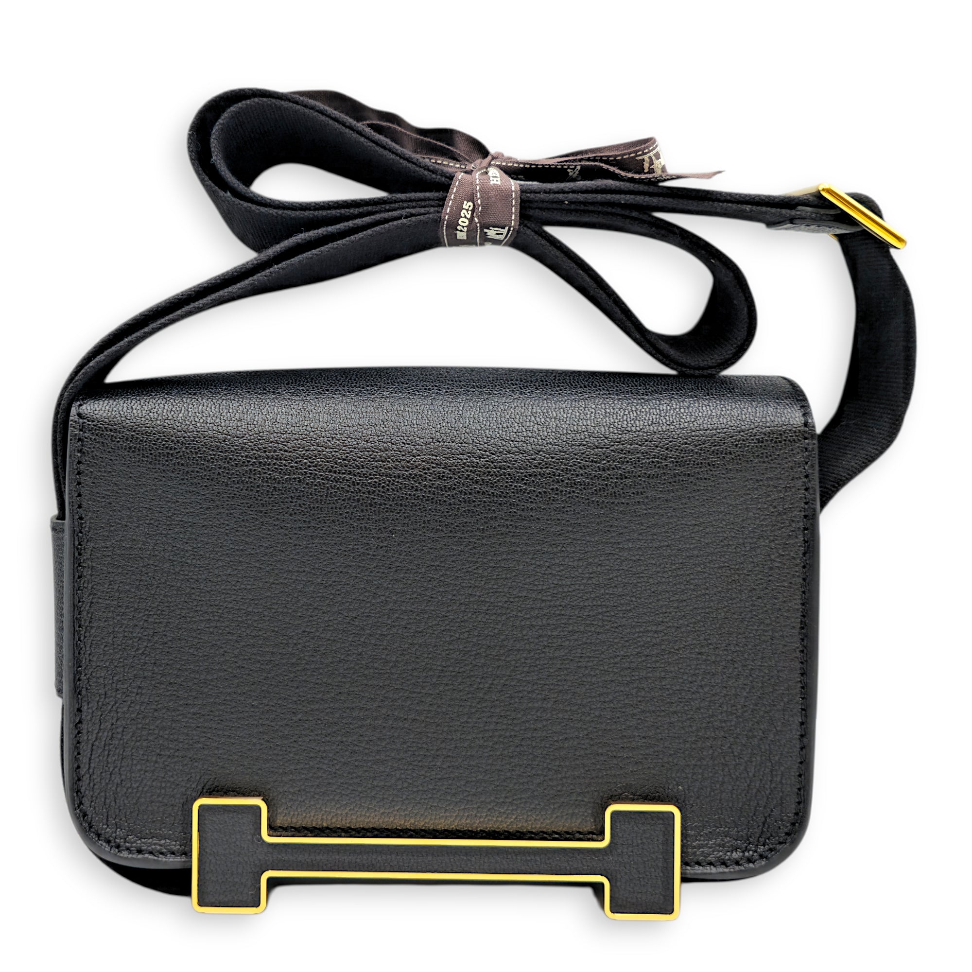 Geta Black in Chevre Mysore Gold hardware CL2605-21508 2