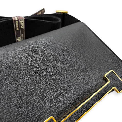 Geta Black in Chevre Mysore Gold hardware CL2605-21508 8