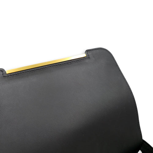 Geta Black in Chevre Mysore Gold hardware CL2605-21508 9