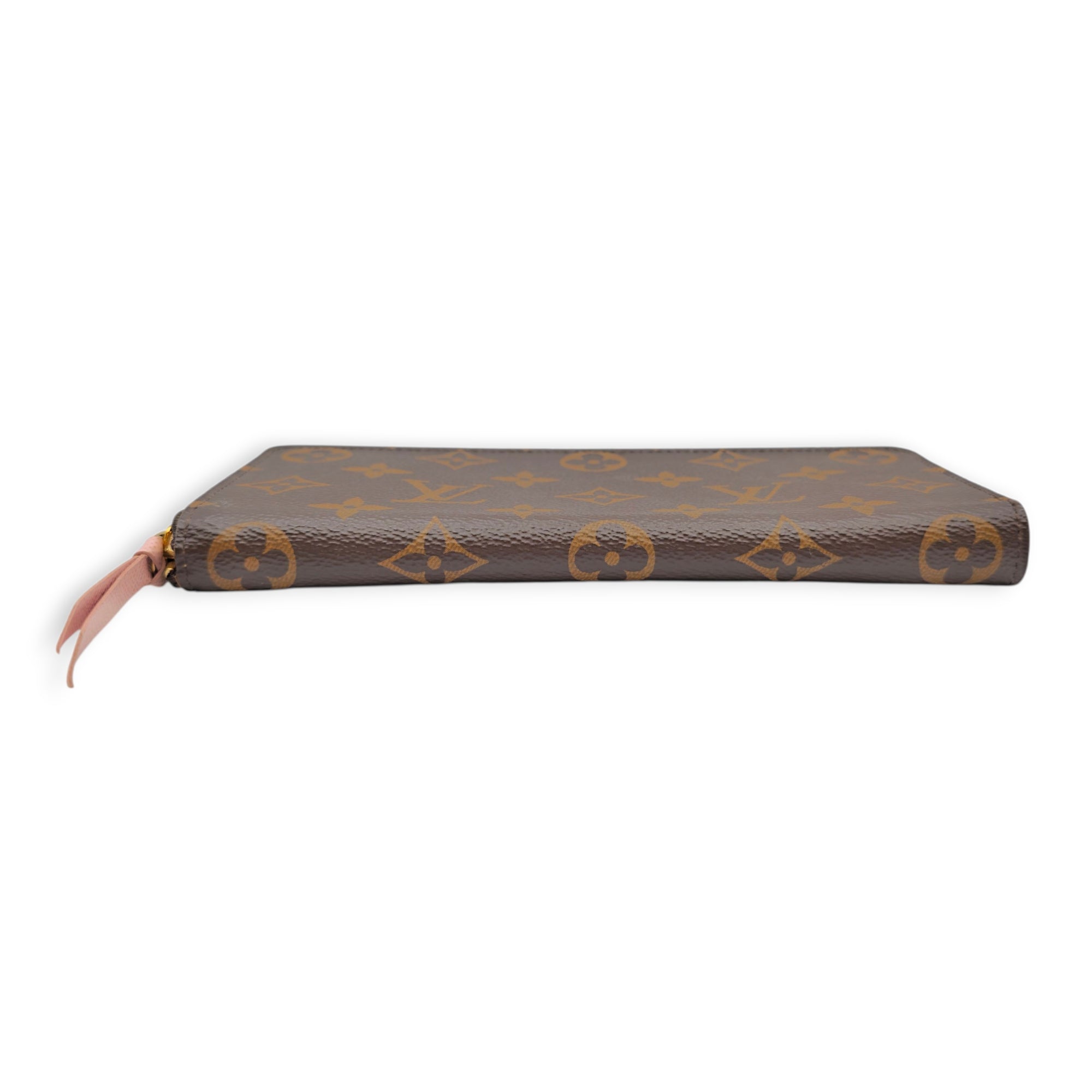 Clemence wallet in Damier Ebene Brown Wallet in Canvas Gold hardware