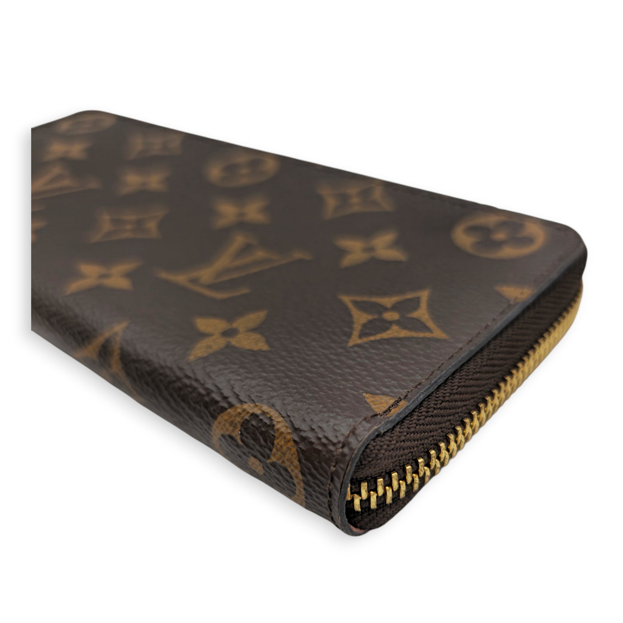 Clemence wallet in Damier Ebene Brown Wallet in Canvas Gold hardware