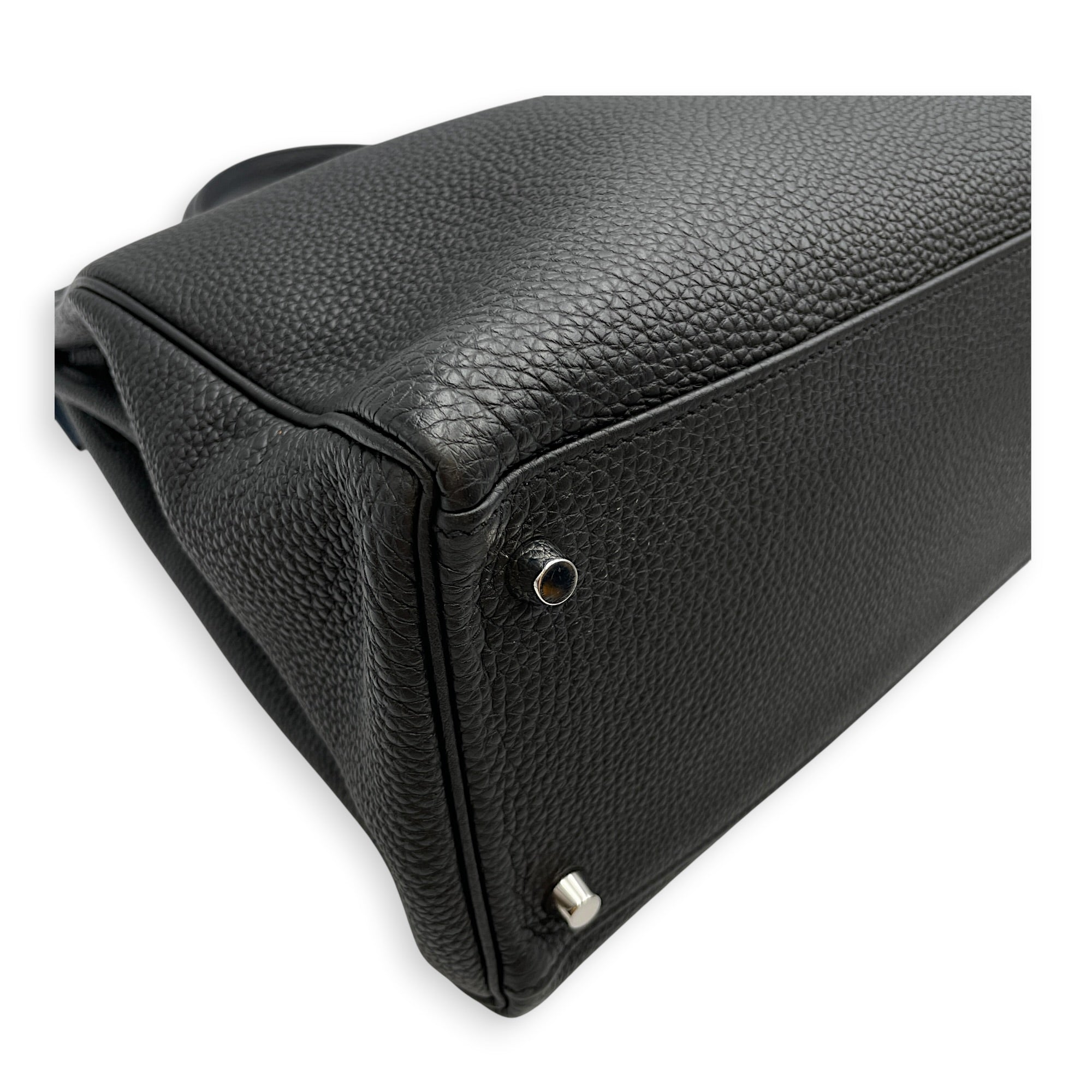 Verso Kelly 35 Black/Blue Agate in Togo Palladium hardware CL2605-21516 11