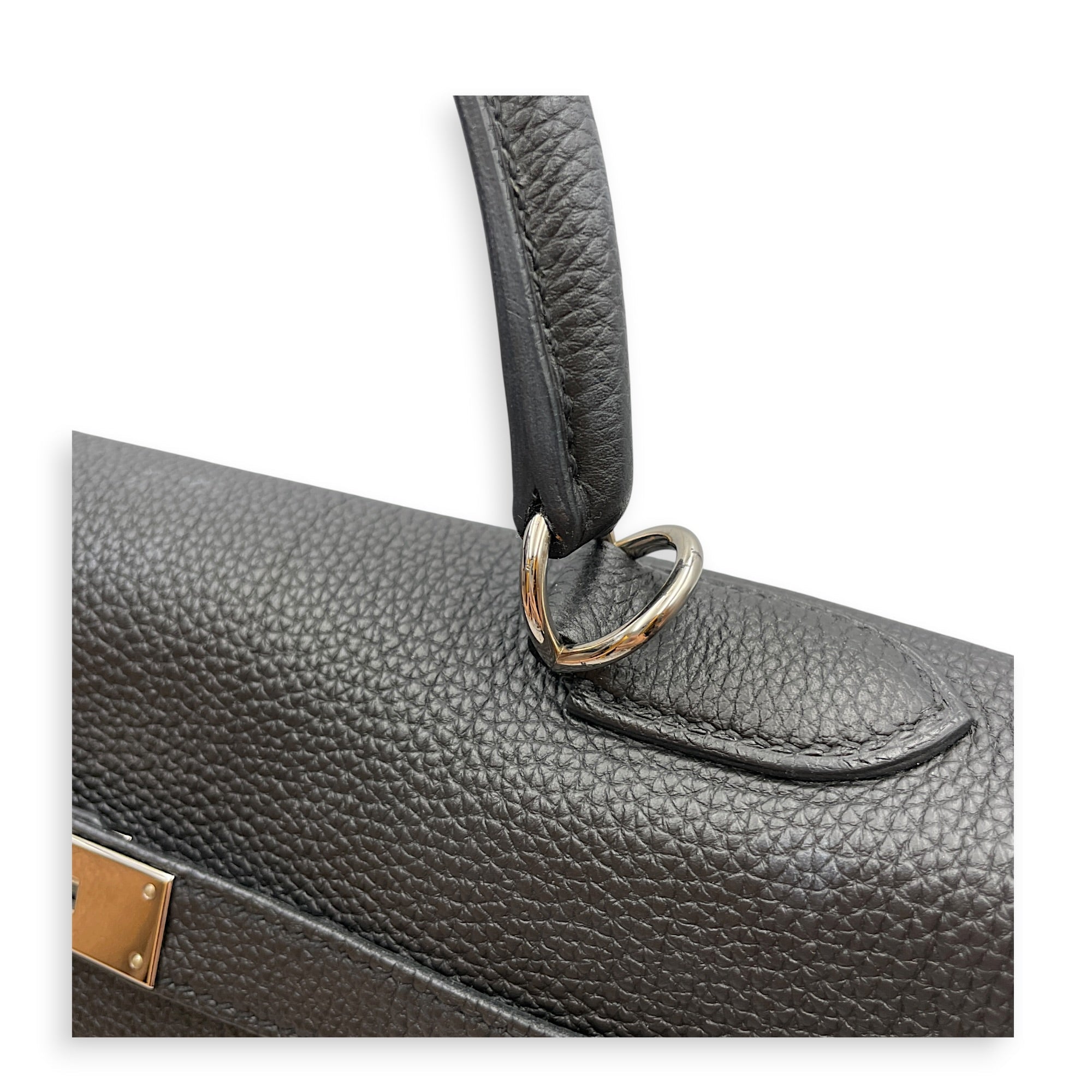 Verso Kelly 35 Black/Blue Agate in Togo Palladium hardware CL2605-21516 13
