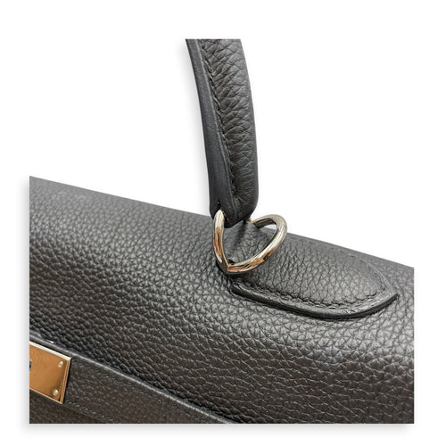 Verso Kelly 35 Black/Blue Agate in Togo Palladium hardware CL2605-21516 13