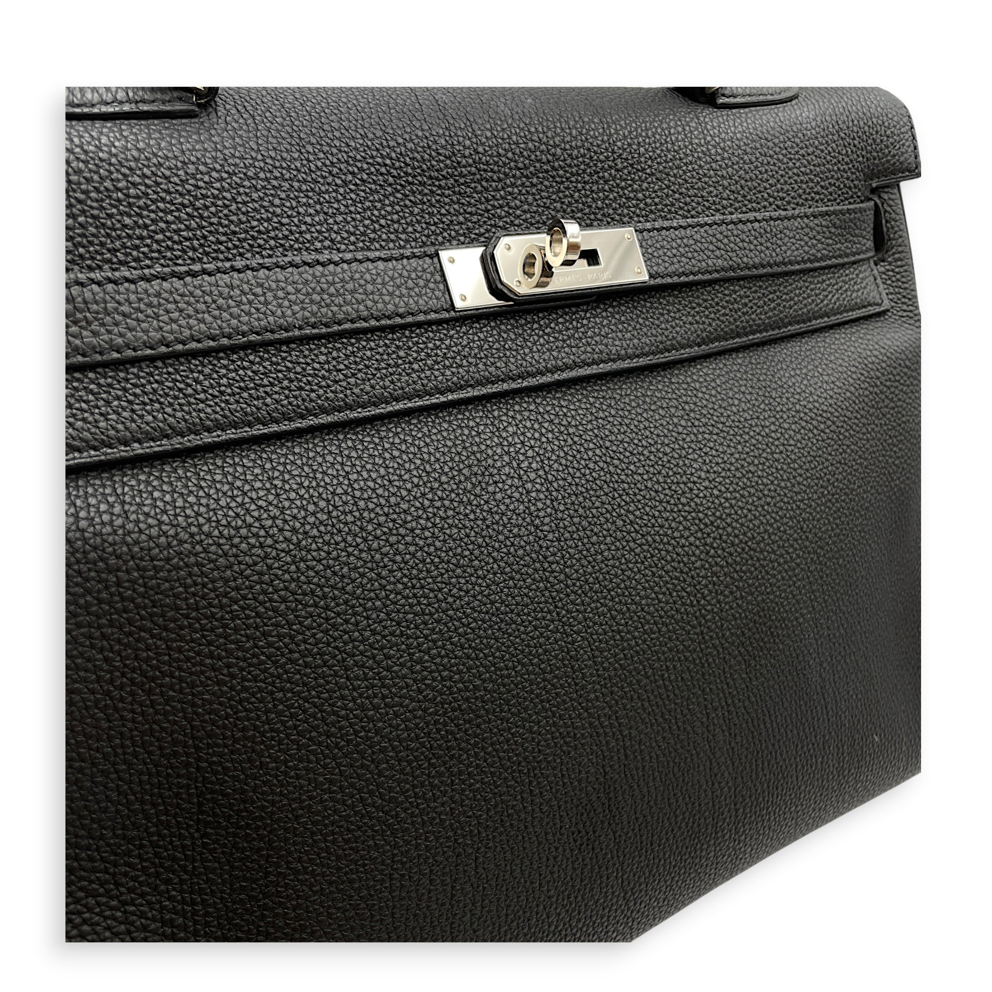Verso Kelly 35 Black/Blue Agate in Togo Palladium hardware CL2605-21516 14