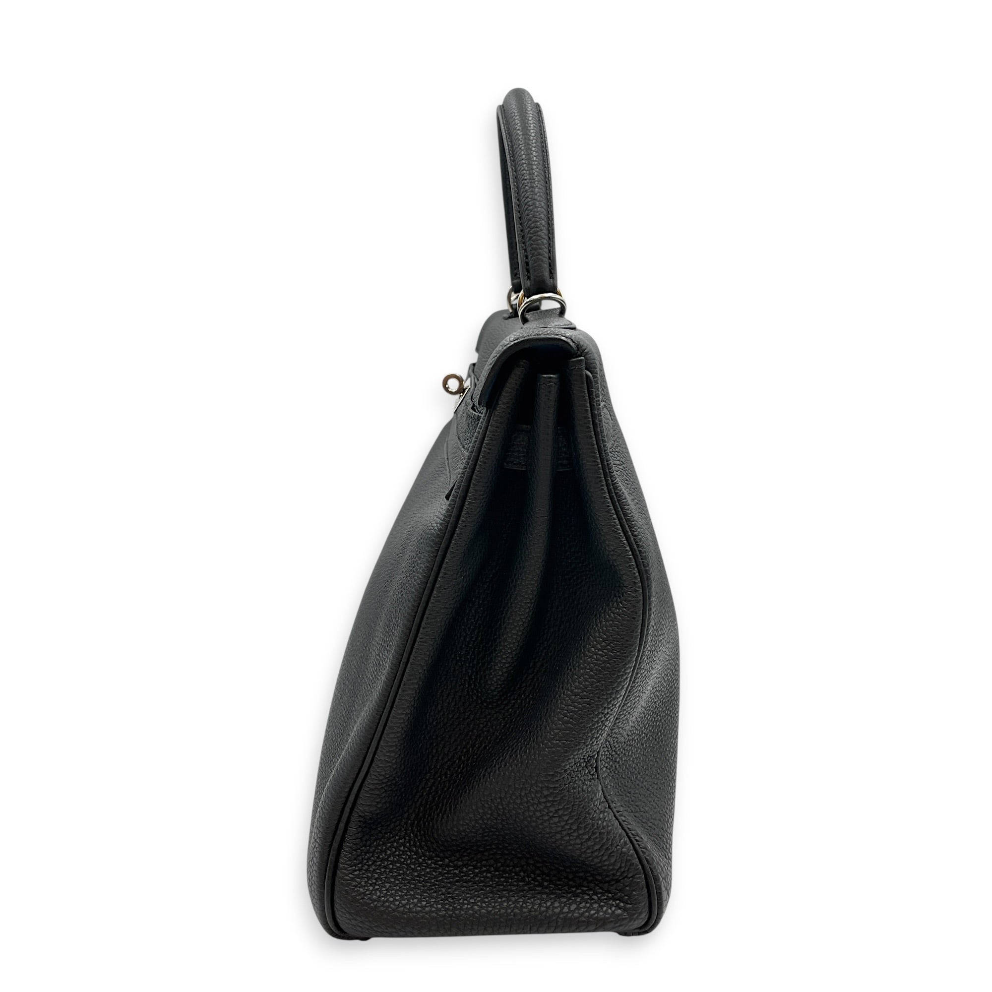 Verso Kelly 35 Black/Blue Agate in Togo Palladium hardware CL2605-21516 4