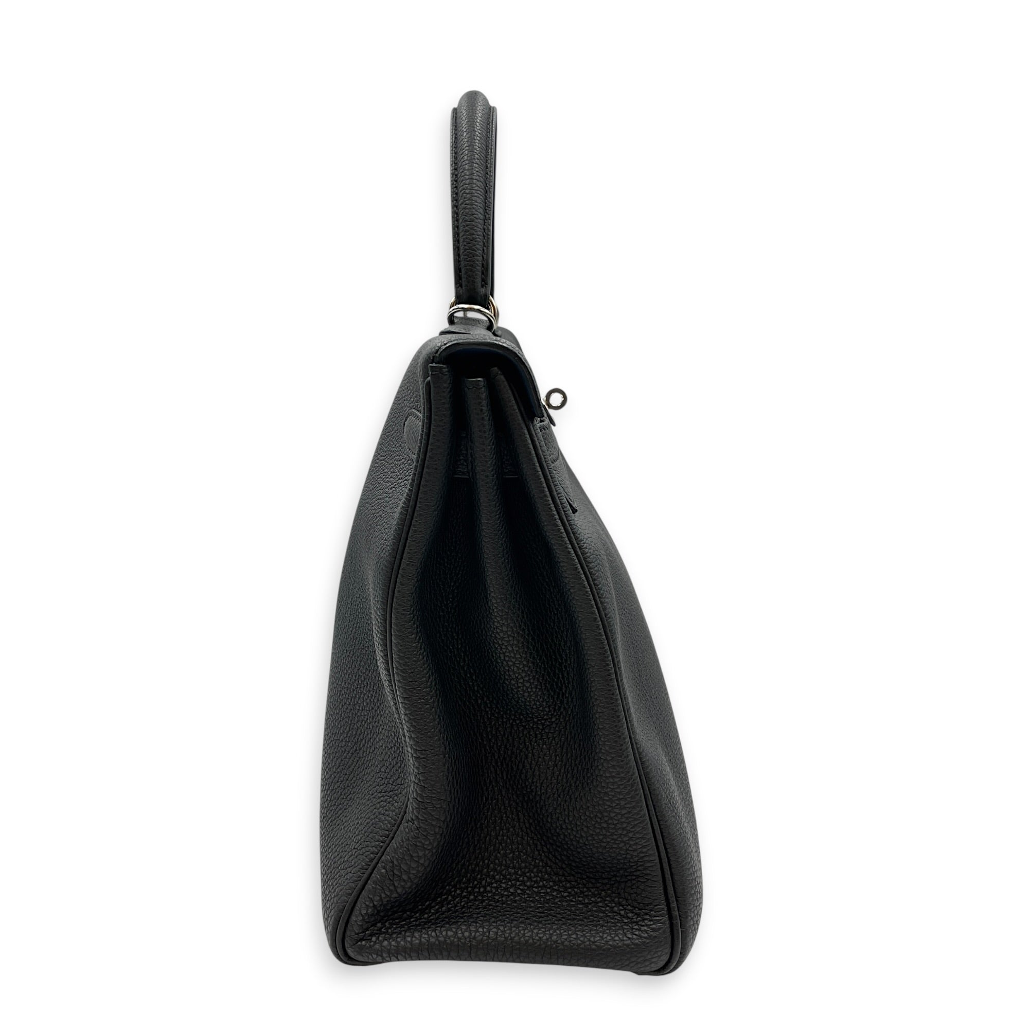 Verso Kelly 35 Black/Blue Agate in Togo Palladium hardware CL2605-21516 5