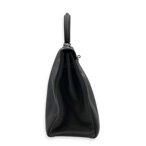 Verso Kelly 35 Black/Blue Agate in Togo Palladium hardware CL2605-21516 5