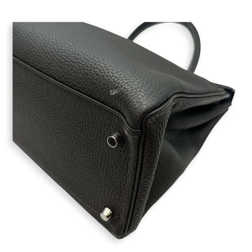 Verso Kelly 35 Black/Blue Agate in Togo Palladium hardware CL2605-21516 6