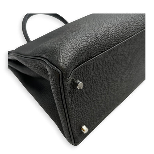 Verso Kelly 35 Black/Blue Agate in Togo Palladium hardware CL2605-21516 7