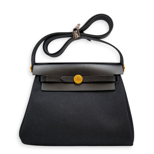 Herbag 20 Black in Vache Hunter/Toile Gold hardware CL2605-21521 1