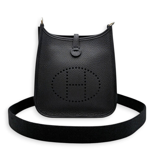 Evelyne Mini Black in Clemence Palladium hardware CL2605-21522 3
