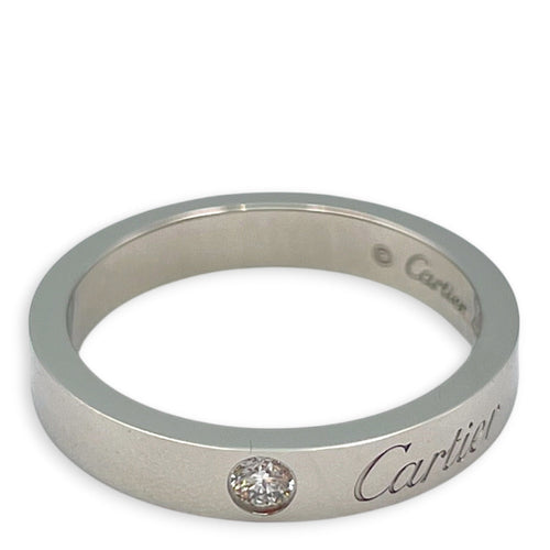 C de Cartier, 1 Diamond  48 Ring in PT950 Hardware CL2605-21529 1